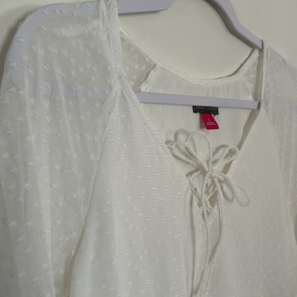 NWT Vince Camuto Clip Dot Sheer Dress - Picture 6 of 7